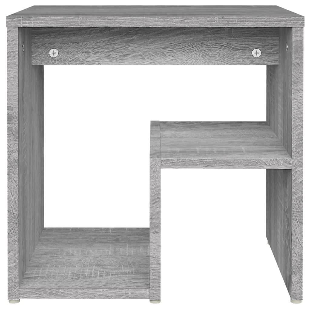 vidaXL Κομοδίνα 2 τεμ. Γκρι Sonoma 40x30x40 εκ. από Επεξεργασμένο Ξύλο