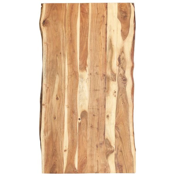 vidaXL Επιφάνεια Τραπεζιού 118 x (50-60) x 3,8 εκ. Μασίφ Ξύλο Ακακίας