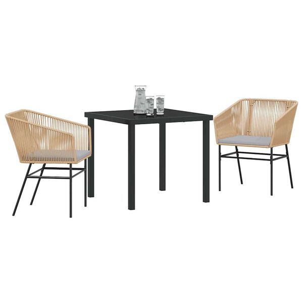 vidaXL &Sigma;έ&tau; &phi;&alpha;&gamma;&eta;&tau;&omicron;ύ &gamma;&iota;&alpha; &kappa;ή&pi;&omicron; 3 pcs &Kappa;&alpha;&phi;έ &Chi;ά&lambda;&upsilon;&beta;&alpha;&sigmaf; &mu;&epsilon; &epsilon;&pi;ί&sigma;&tau;&rho;&omega;&sigma;&eta; &pi;&omicron;ύ&delta;&rho;&alpha;&sigmaf;