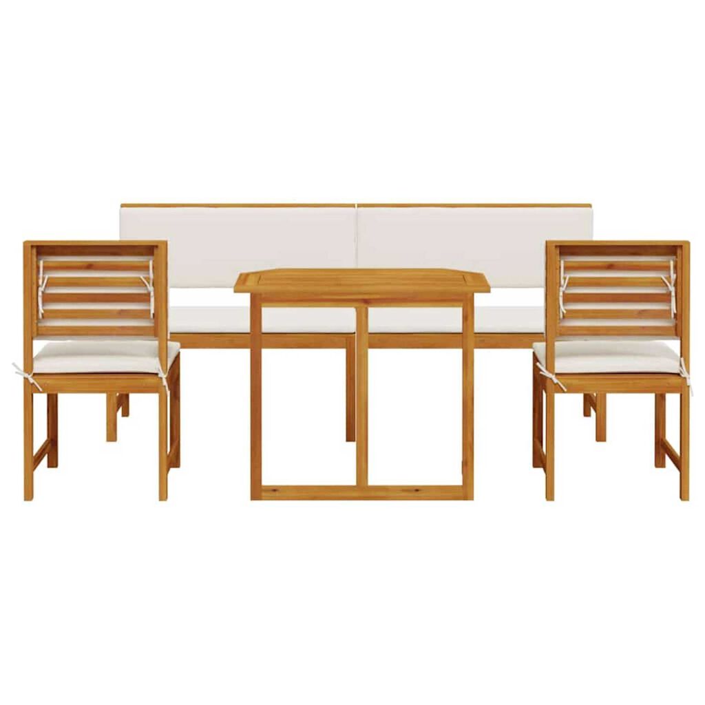 vidaXL Σετ Μπιστρό Κήπου 5 pcs Καφέ Μασίφ ξύλο ακακίας