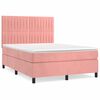 vidaXL &Kappa;&rho;&epsilon;&beta;ά&tau;&iota; Boxspring &mu;&epsilon; &Sigma;&tau;&rho;ώ&mu;&alpha; &Rho;&omicron;&zeta; 140x200 &epsilon;&kappa;. &Beta;&epsilon;&lambda;&omicron;ύ&delta;&iota;&nu;&omicron;