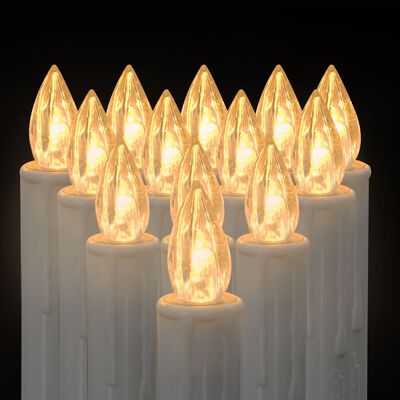 vidaXL Κεριά LED Ασύρματα 10 τεμ. με Θερμό Λευκό Φως & Τηλεχειριστήριο