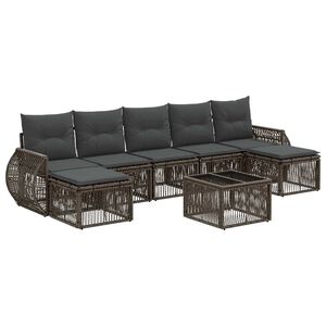 vidaXL &Sigma;&epsilon;&tau; &Kappa;&alpha;&nu;&alpha;&pi;έ &Kappa;ή&pi;&omicron;&upsilon; 8 pcs &Gamma;&kappa;&rho;&iota; &kappa;&alpha;&iota; &Sigma;&kappa;&omicron;ύ&rho;&omicron; &Gamma;&kappa;&rho;&iota; &sigma;&upsilon;&nu;&theta;&epsilon;&tau;&iota;&kappa;ό &rho;&alpha;&tau;ά&nu;
