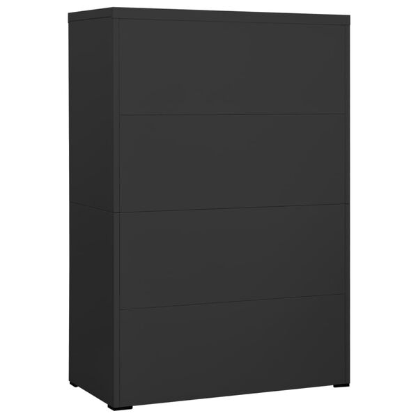 vidaXL Αρχειοθήκη Ανθρακί 90 x 46 x 134 εκ. από Ατσάλι