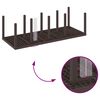 vidaXL Σέτ φαγητού για κήπο 9 pcs Καφέ Rattan Polt