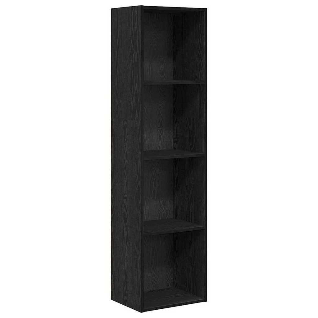 vidaXL Βιβλιοθήκη Μαύρη δρυς 40 x 30 x 152 εκ. Επεξεργασμένο ξύλο