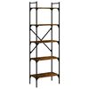 vidaXL &Beta;&iota;&beta;&lambda;&iota;&omicron;&theta;ή&kappa;&eta; 5 &Epsilon;&pi;&iota;&pi;έ&delta;&omega;&nu; &Kappa;&alpha;&pi;&nu;&iota;&sigma;&tau;ή &Delta;&rho;&upsilon;&sigmaf; 56x31,5x174&epsilon;&kappa;. &Epsilon;&pi;&epsilon;&xi;. &Xi;ύ&lambda;&omicron;