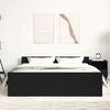 vidaXL Πλαίσιο κρεβατιού χωρίς στρώμα Μαύρη Δρυς Κατασκευασμένο ξύλο