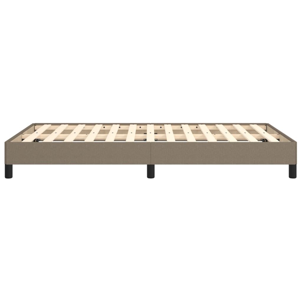 vidaXL Πλαίσιο Κρεβατιού χωρίς στρώμα Taupe 120x190 εκ. Υφασμάτινο