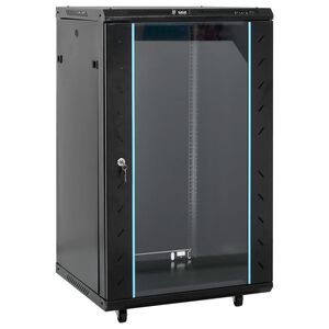 vidaXL &Kappa;&alpha;&mu;&pi;ί&nu;&alpha; &Delta;&iota;&kappa;&tau;ύ&omicron;&upsilon; 18U 19" IP20 &Mu;&alpha;ύ&rho;&eta; 60x60x100 &epsilon;&kappa;.