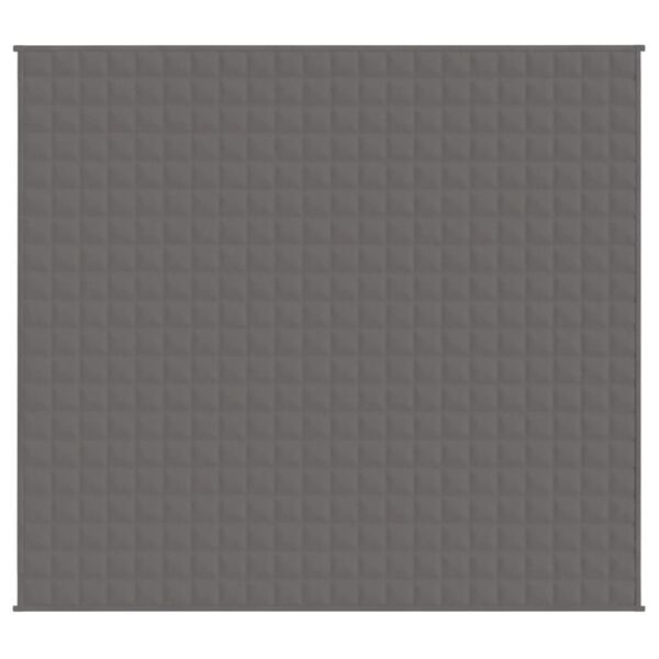 vidaXL Κουβέρτα Βαρύτητας Γκρι 200 x 225 εκ. 9 κ. Υφασμάτινη