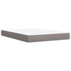 vidaXL &Kappa;&rho;&epsilon;&beta;ά&tau;&iota; Boxspring &mu;&epsilon; &Sigma;&tau;&rho;ώ&mu;&alpha; Taupe 160x200 &epsilon;&kappa;. &Upsilon;&phi;&alpha;&sigma;&mu;ά&tau;&iota;&nu;&omicron;
