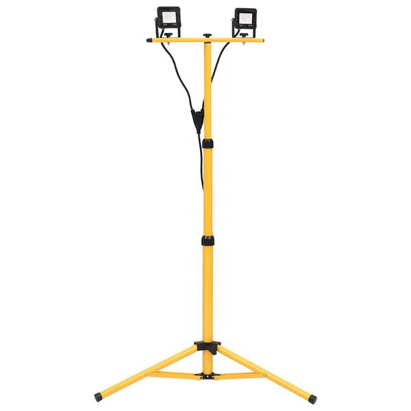 vidaXL Προβολέας LED με Τρίποδο Θερμό Λευκό 2 x 10 W