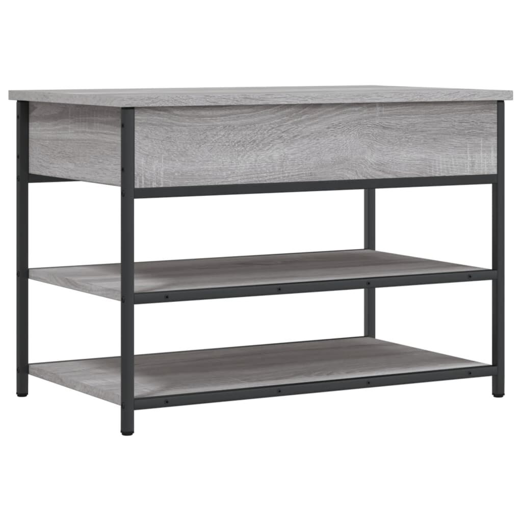 vidaXL Παπουτσοθήκη Γκρι Sonoma 70x42,5x50 εκ. από Επεξεργασμένο Ξύλο