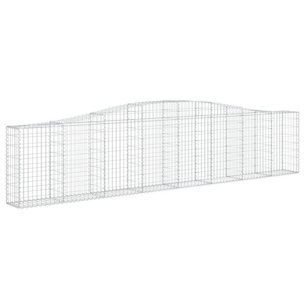 vidaXL Συρματοκιβώτια Τοξωτά 3 τεμ. 400x30x80/100 εκ. Γαλβαν. Ατσάλι