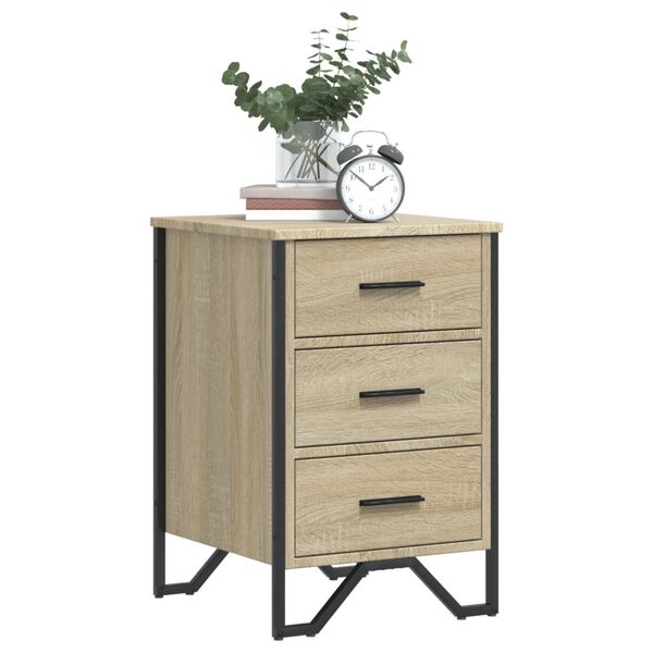 vidaXL Κομοδίνο Sonoma Δρυς 40x41x60 εκ. από Επεξεργασμένο Ξύλο