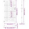 vidaXL Πύλη Κήπου με Τετράγωνο Σχέδιο 85 x 200 εκ. από Ατσάλι Corten