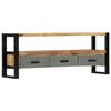 vidaXL Έπιπλο Τηλεόρασης 130 x 30 x 50 εκ. από Μασίφ Ξύλο Μάνγκο