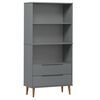 vidaXL &Beta;&iota;&beta;&lambda;&iota;&omicron;&theta;ή&kappa;&eta; MOLDE &Gamma;&kappa;&rho;&iota; 85x35x170,5 &epsilon;&kappa;. &alpha;&pi;ό &Mu;&alpha;&sigma;ί&phi; &Xi;ύ&lambda;&omicron; &Pi;&epsilon;ύ&kappa;&omicron;&upsilon;