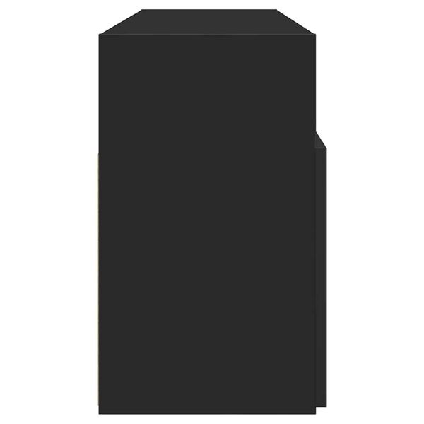 vidaXL Έπιπλο Τηλεόρασης με LED Μαύρο 120x35x15,5 εκ.