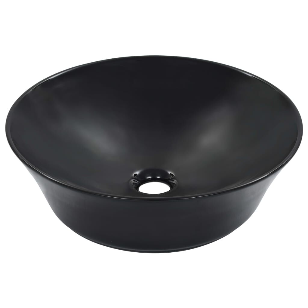 vidaXL Νιπτήρας Μαύρος 41 x 12,5 εκ. Κεραμικός