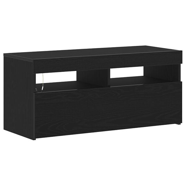 vidaXL Ντουλάπι TV Μαύρο 90 x 35 x 40 εκ. Επεξεργασμένο ξύλο