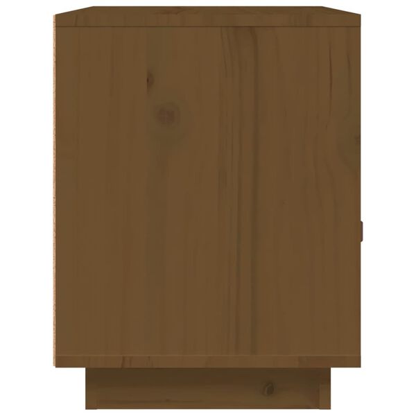 vidaXL Κομοδίνα 2 τεμ. Καφέ Μελί 40x34x45 εκ. από Μασίφ Ξύλο Πεύκου