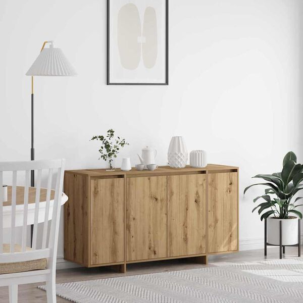 vidaXL &Pi;&lambda;&alpha;ϊ&nu;ό &gamma;&rho;&alpha;&phi;&epsilon;ί&omicron; Artisan Oak 135 x 41 x 75 &epsilon;&kappa; &Epsilon;&pi;&epsilon;&xi;&epsilon;&rho;&gamma;&alpha;&sigma;&mu;έ&nu;&omicron; &xi;ύ&lambda;&omicron;