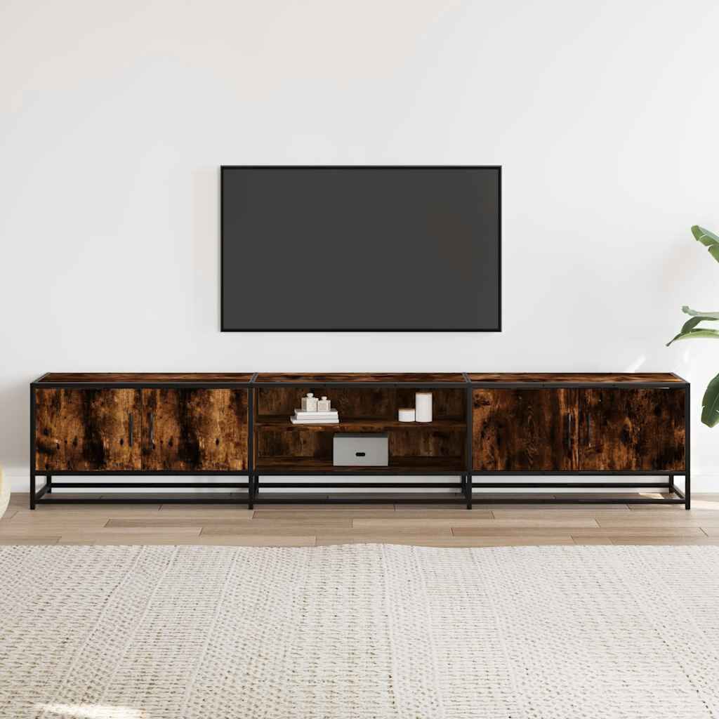 vidaXL Έπιπλο Τηλεόρασης Καπνιστή Δρυς 210x35x41 εκ. Επεξ. Ξύλο
