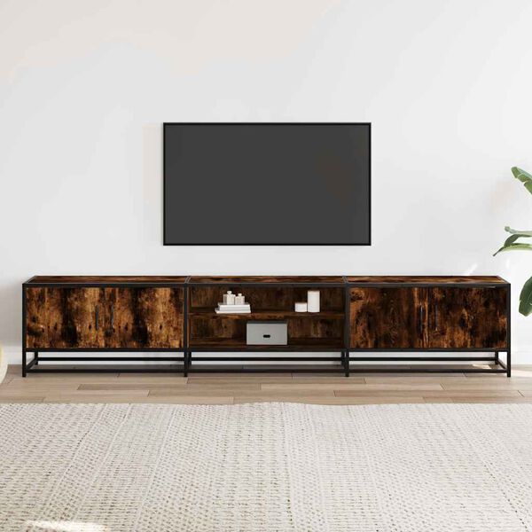 vidaXL Έπιπλο Τηλεόρασης Καπνιστή Δρυς 210x35x41 εκ. Επεξ. Ξύλο