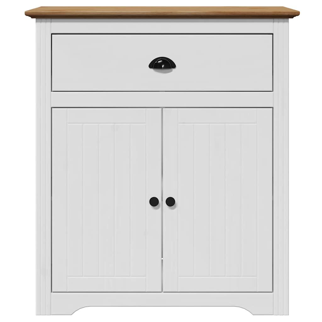 vidaXL Ντουλάπι διαδρόμου BODO Λευκό και καφέ 80x35x90 cm