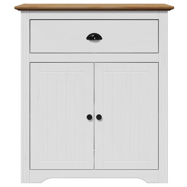 vidaXL Ντουλάπι διαδρόμου BODO Λευκό και καφέ 80x35x90 cm
