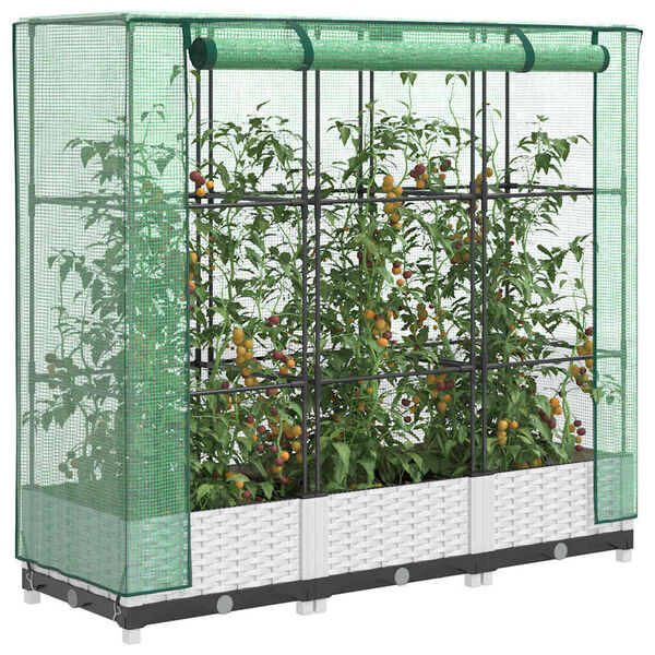 vidaXL &Zeta;&alpha;&rho;&nu;&tau;&iota;&nu;&iota;έ&rho;&alpha; &Upsilon;&pi;&epsilon;&rho;&upsilon;&psi;. &Kappa;ά&lambda;&upsilon;&mu;&mu;&alpha; &Theta;&epsilon;&rho;&mu;&omicron;&kappa;&eta;&pi;ί&omicron;&upsilon; Ό&psi;&eta; &Rho;&alpha;&tau;ά&nu; 120x40x123 &epsilon;&kappa;