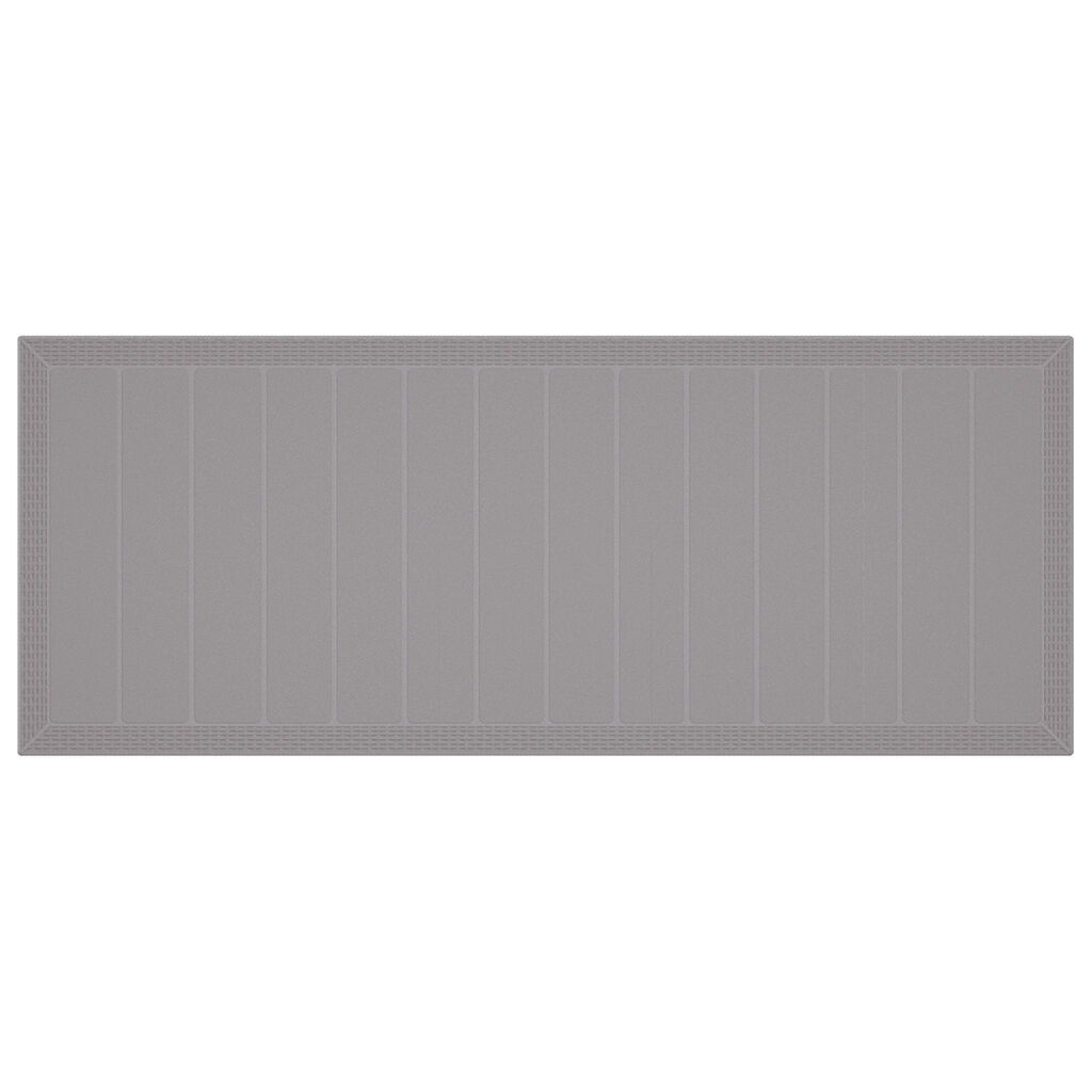vidaXL Τραπέζι Κήπου Ανοιχτό Γκρι 250x100x73 εκ. Πολυ Ράτταν