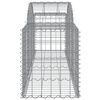 vidaXL Συρματοκιβώτια Τοξωτά 4 τεμ. 200x50x60/80 εκ. Γαλβαν. Ατσάλι