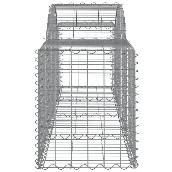 vidaXL Συρματοκιβώτια Τοξωτά 4 τεμ. 200x50x60/80 εκ. Γαλβαν. Ατσάλι