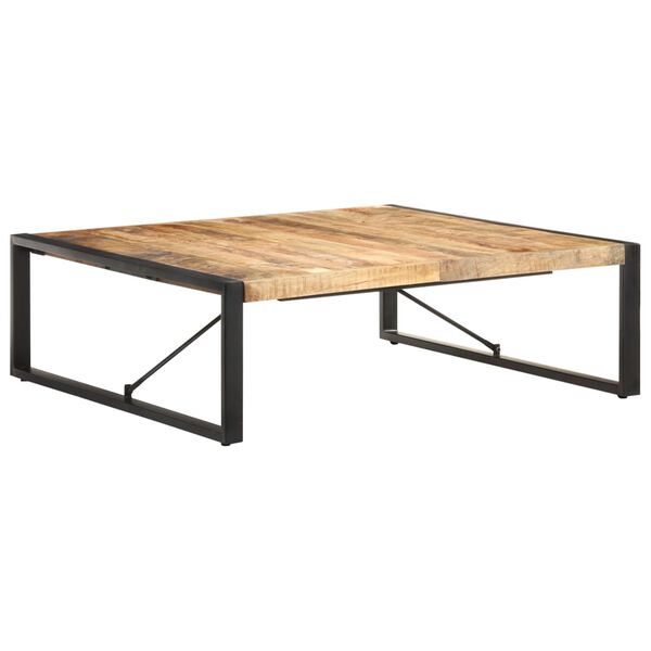 vidaXL Τραπεζάκι Σαλονιού 120 x 120 x 40 εκ. Ακατέργαστο Ξύλο Μάνγκο