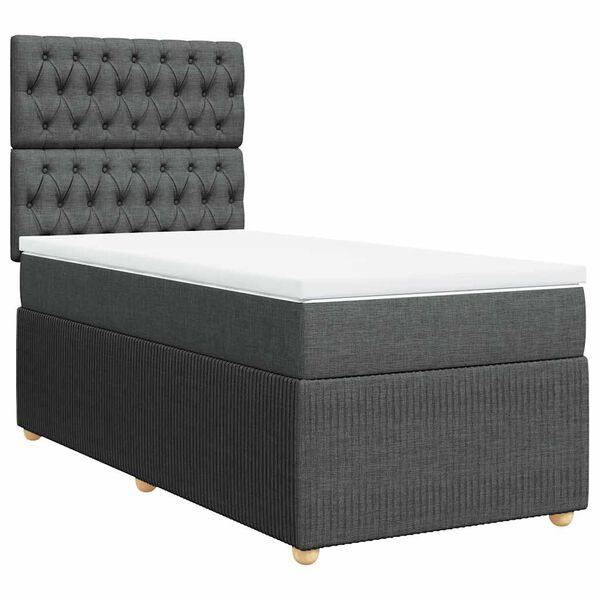 vidaXL &Kappa;&rho;&epsilon;&beta;ά&tau;&iota; Boxspring &mu;&epsilon; &Sigma;&tau;&rho;ώ&mu;&alpha; &Sigma;&kappa;&omicron;ύ&rho;&omicron; &Gamma;&kappa;&rho;&iota; 100x200 &epsilon;&kappa;. &Upsilon;&phi;&alpha;&sigma;&mu;ά&tau;&iota;&nu;&omicron;