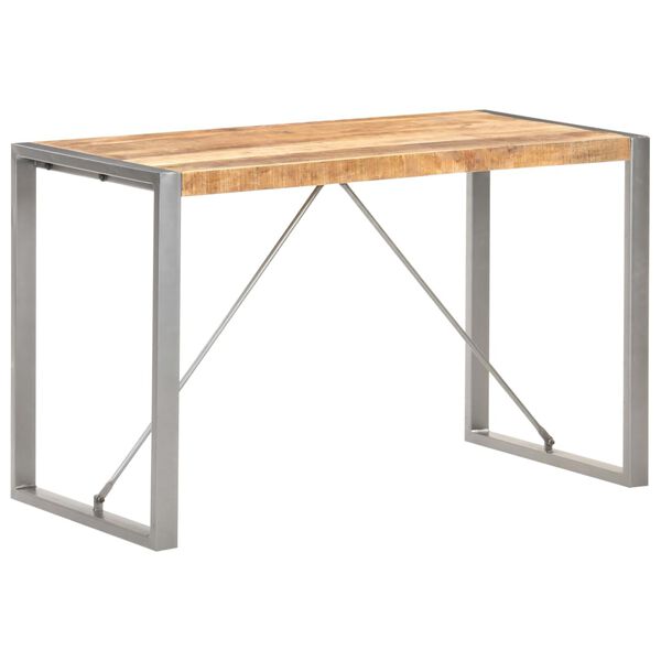 vidaXL Τραπεζαρία 120 x 60 x 75 εκ. από Μασίφ Ακατέργαστο Ξύλο Μάνγκο