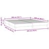 vidaXL Κρεβάτι Boxspring χωρίς Στρώμα Σκούρο Μπλε 200x220 εκ Βελούδινο