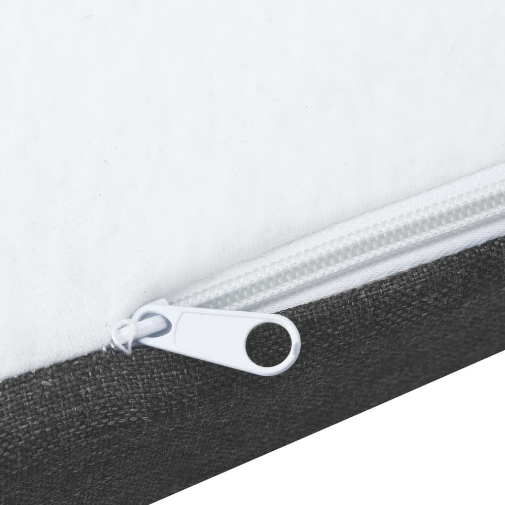 vidaXL Κρεβάτι Boxspring Σκούρο Γκρι 160 x 200 εκ. Υφασμάτινο