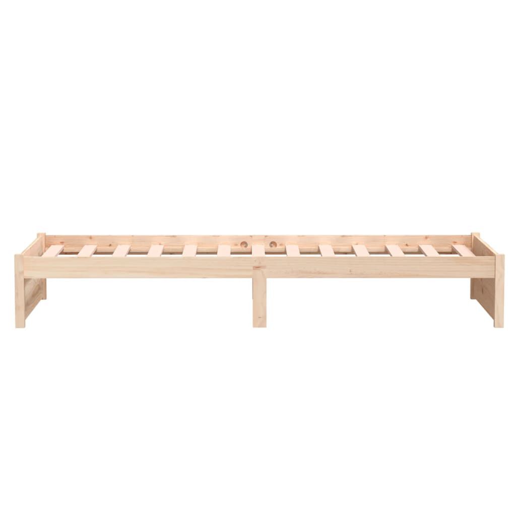 vidaXL Πλαίσιο Κρεβατιού 75 x 190 εκ. από Μασίφ Ξύλο Small Single