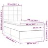 vidaXL &Kappa;&rho;&epsilon;&beta;ά&tau;&iota; Boxspring &mu;&epsilon; &Sigma;&tau;&rho;ώ&mu;&alpha; &Sigma;&kappa;&omicron;ύ&rho;&omicron; &Pi;&rho;ά&sigma;&iota;&nu;&omicron; 80x200 &epsilon;&kappa;. &Beta;&epsilon;&lambda;&omicron;ύ&delta;&iota;&nu;&omicron;