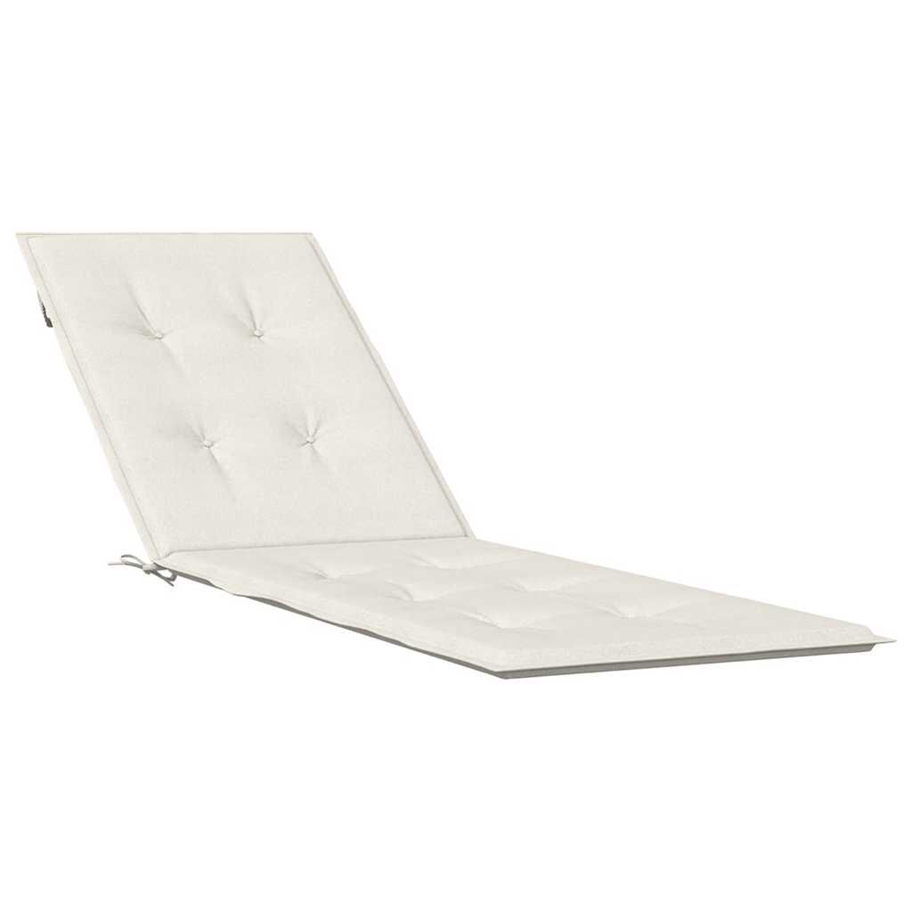 vidaXL Μαξιλάρι Σεζλόνγκ Κρεμ (75+105) x 50 x 4 εκ. Υφασμάτινη