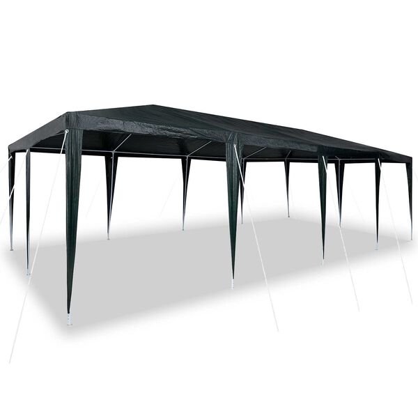 vidaXL Σκηνή Πάρτυ Πράσινο, Άσπρο 800 x 400 x 266 εκ