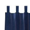 vidaXL Κουρτίνες με κουρτίνες 2 pcs Σκούρο Μπλε 140 x 175 cm Βελούδο