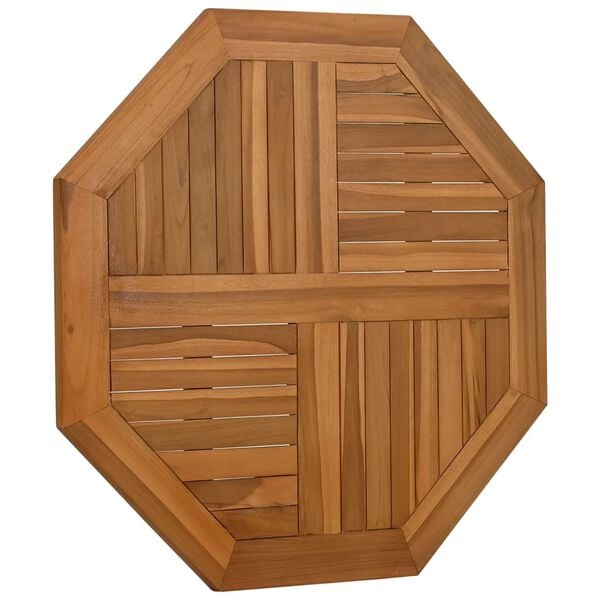 vidaXL Επιφάνεια Τραπεζιού Οκτάγωνη 80x80x2,5 εκ. Μασίφ Ξύλο Teak