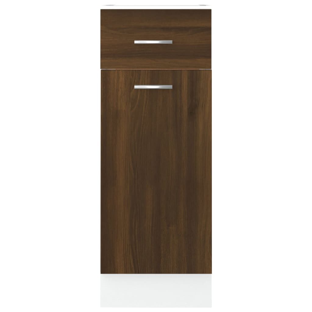 vidaXL Έπιπλο Με Συρτάρι Lyon Καφέ Δρυς 30 x 46 x 81,5εκ.