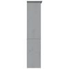 vidaXL Βιβλιοθήκη BODO 5 Επ. Γκρι 82x40x173 εκ. από Μασίφ Ξύλο Πεύκου