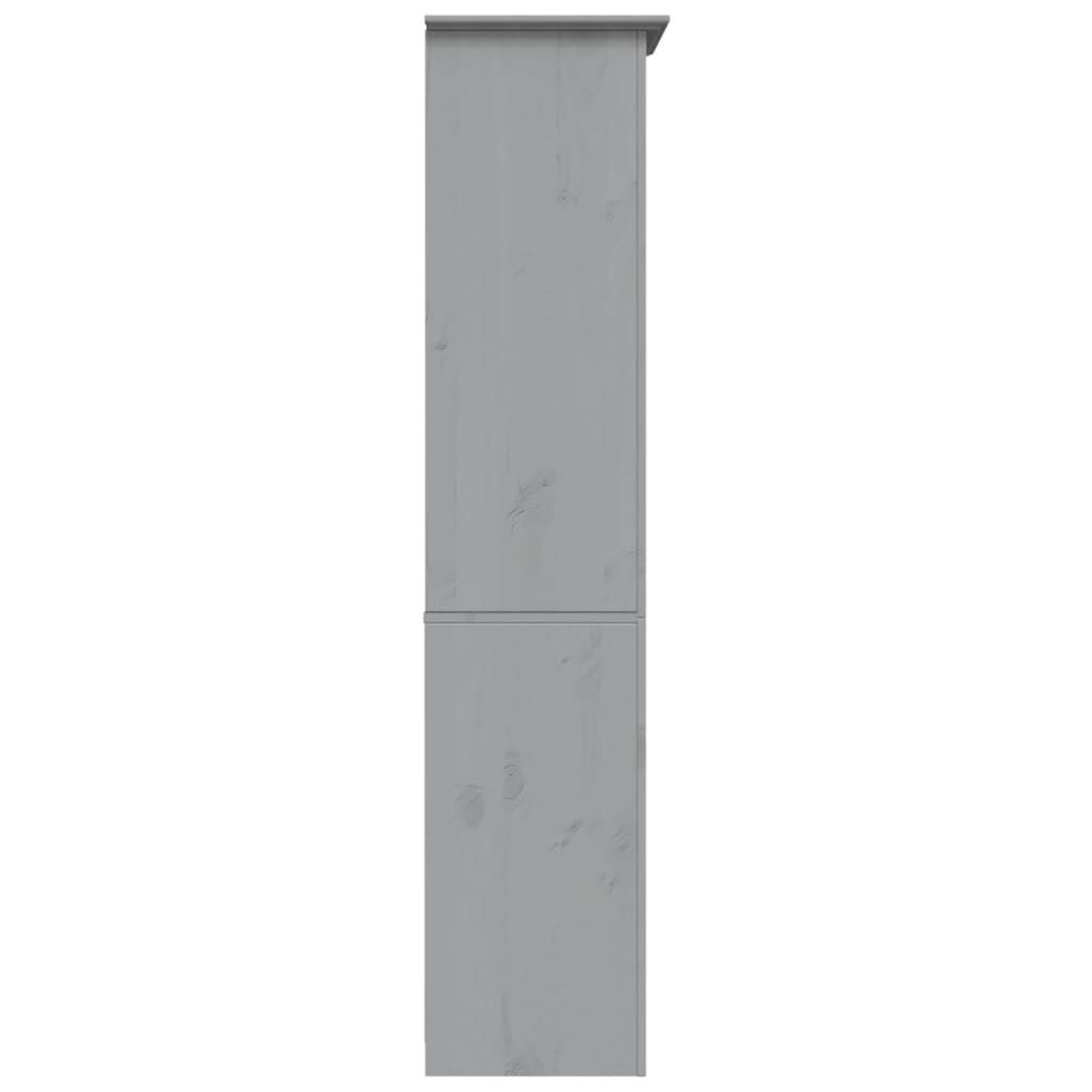 vidaXL Βιβλιοθήκη BODO 5 Επ. Γκρι 82x40x173 εκ. από Μασίφ Ξύλο Πεύκου